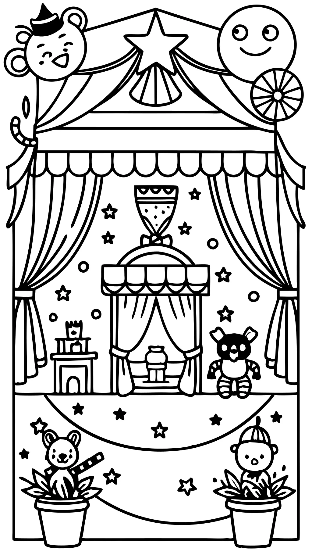 coloring pages theatre